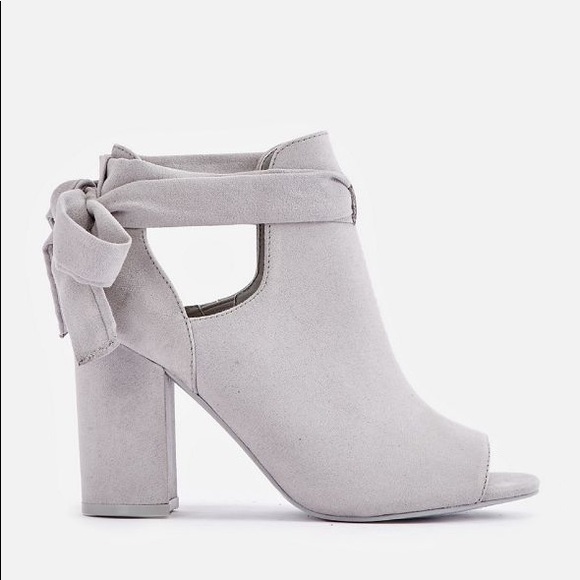 Bowa Tie Back Open Toe Bootie - Picture 3 of 7